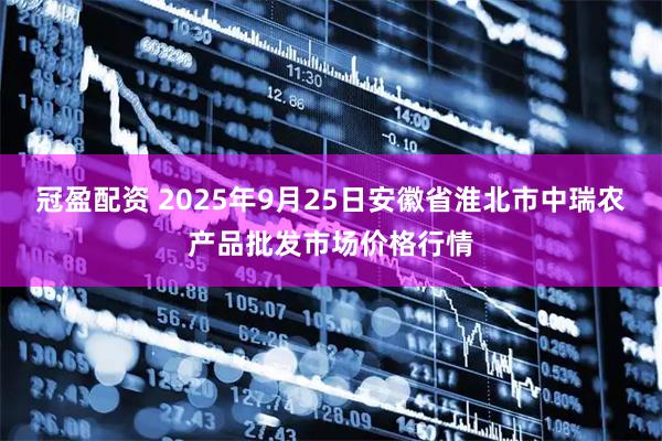 冠盈配资 2025年9月25日安徽省淮北市中瑞农产品批发市场价格行情
