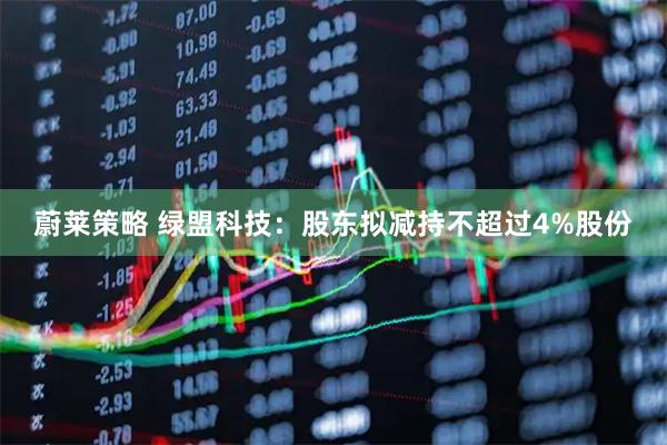 蔚莱策略 绿盟科技：股东拟减持不超过4%股份